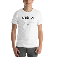 Load image into Gallery viewer, Après Ski Definition Unisex Tee - White/Grey