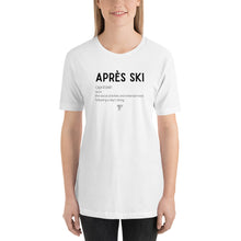 Load image into Gallery viewer, Après Ski Definition Unisex Tee - White/Grey