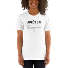 Load image into Gallery viewer, Après Ski Definition Unisex Tee - White/Grey