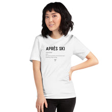 Load image into Gallery viewer, Après Ski Definition Unisex Tee - White/Grey