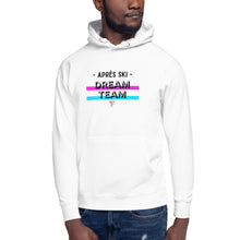 Load image into Gallery viewer, Après Ski Dream Team Unisex Hoodie - White/Grey
